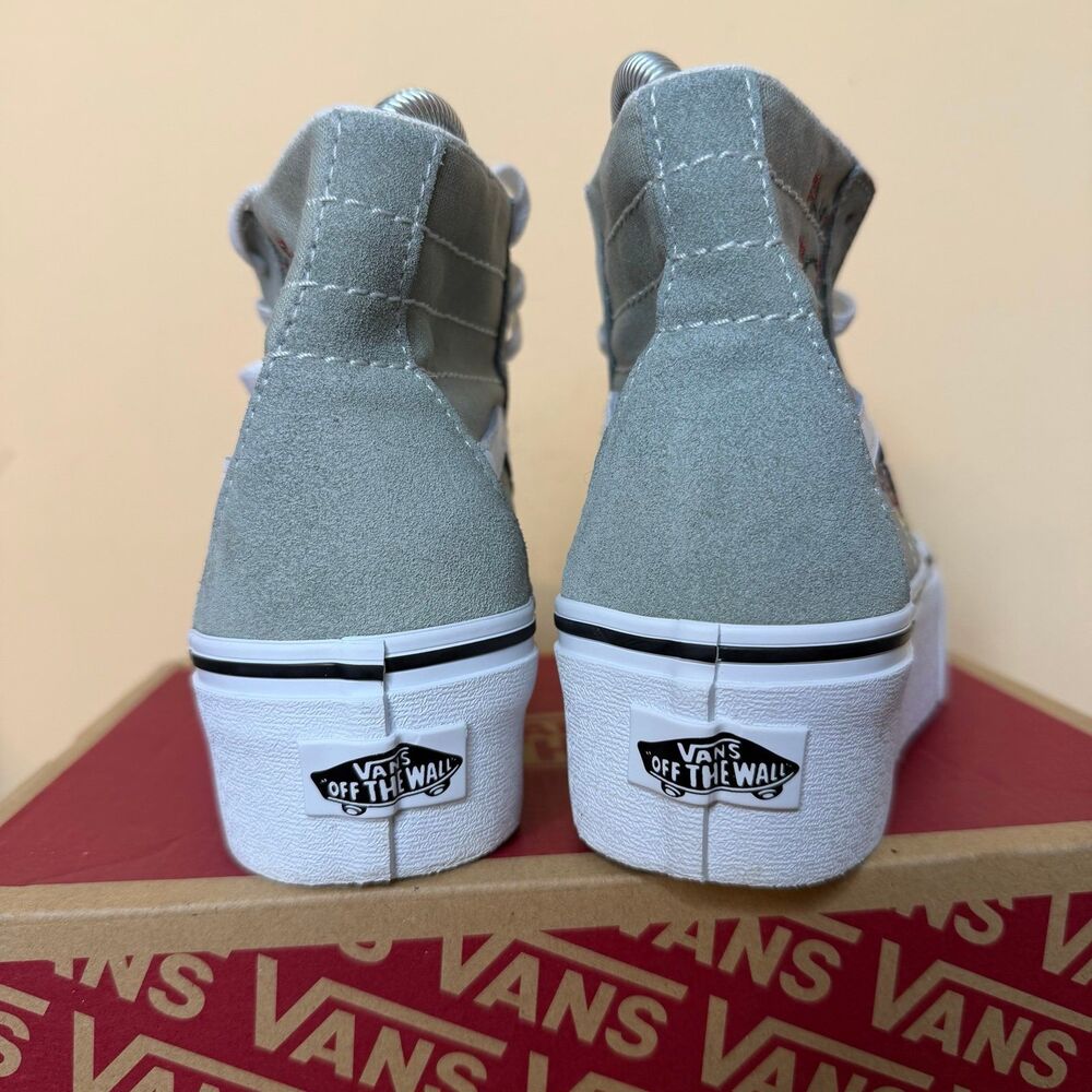Vans Sk8-Hi Tapered Stackform Platform Floral Shoes embroidery desert size 5.5 - Picture 10 of 10
